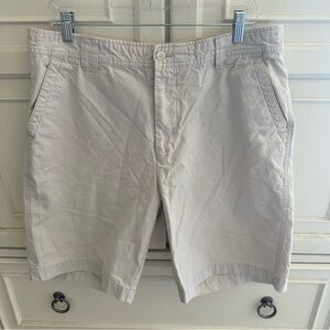 Faconnable Stone Khaki Flat Front Shorts